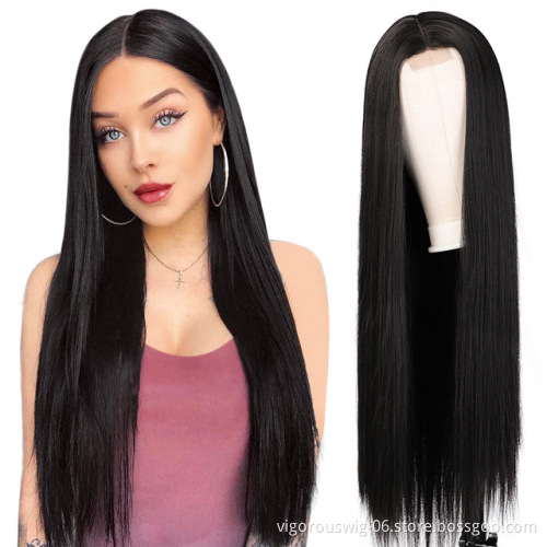 Vigorous full hair wigs black women highlight honey blonde futura fiber synthetic piano color straight heat resistant lace wig